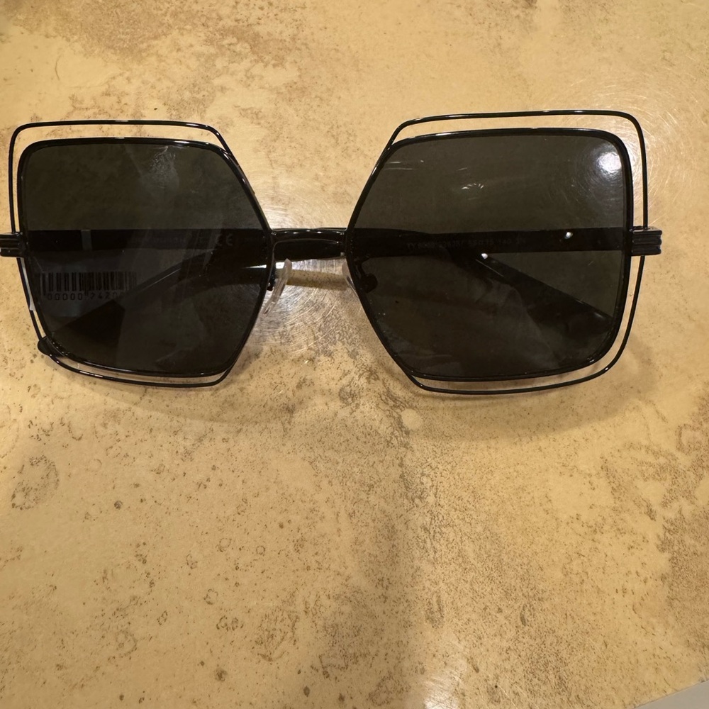 Tory Burch Black Oversized Square Sunglasses